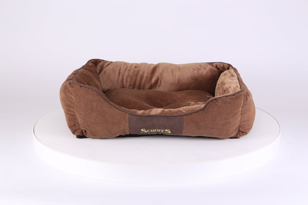 Chester Box Dog Bed - Chocolate Brown