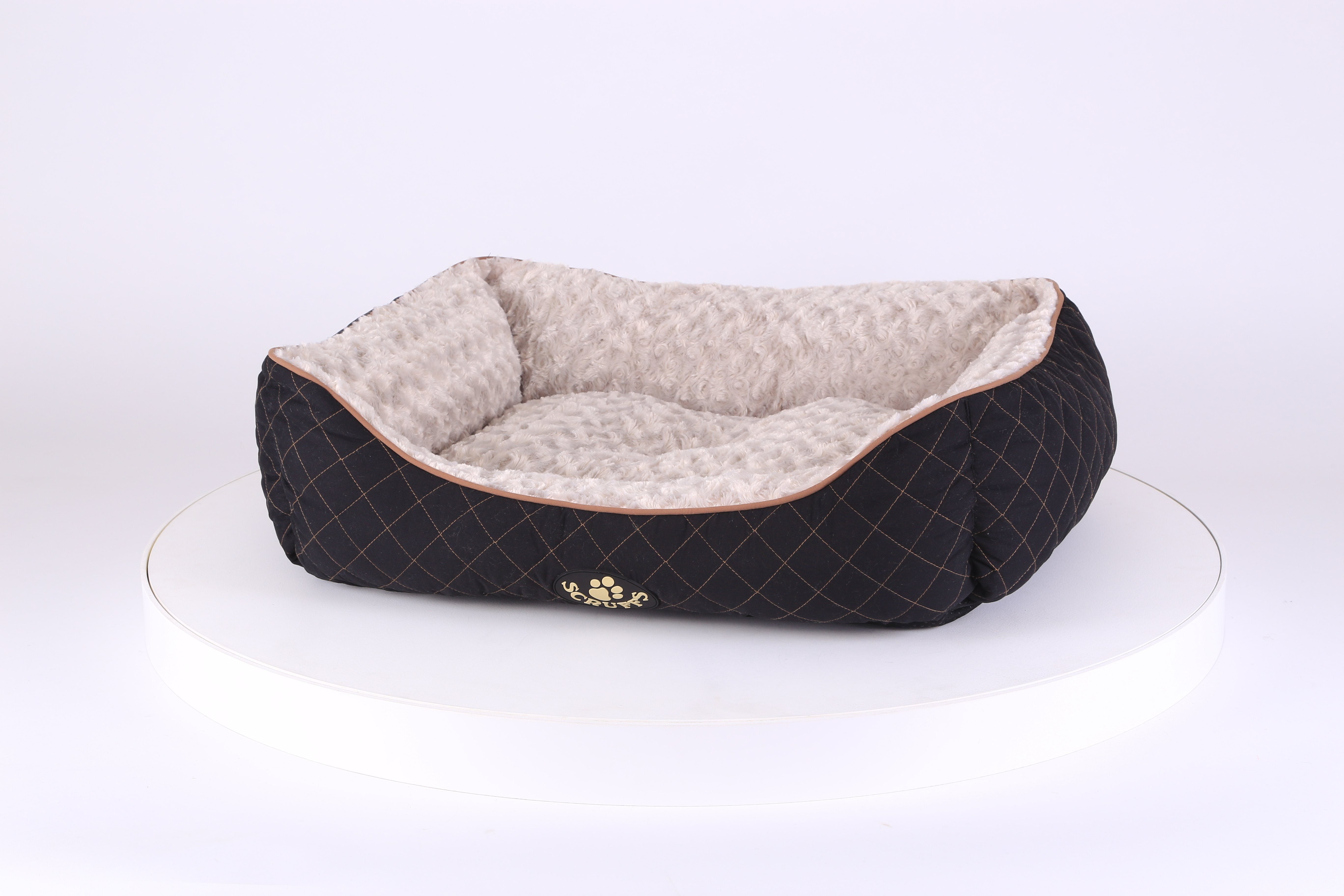 Wilton Box Dog Bed - Black Dog Bed Scruffs® 
