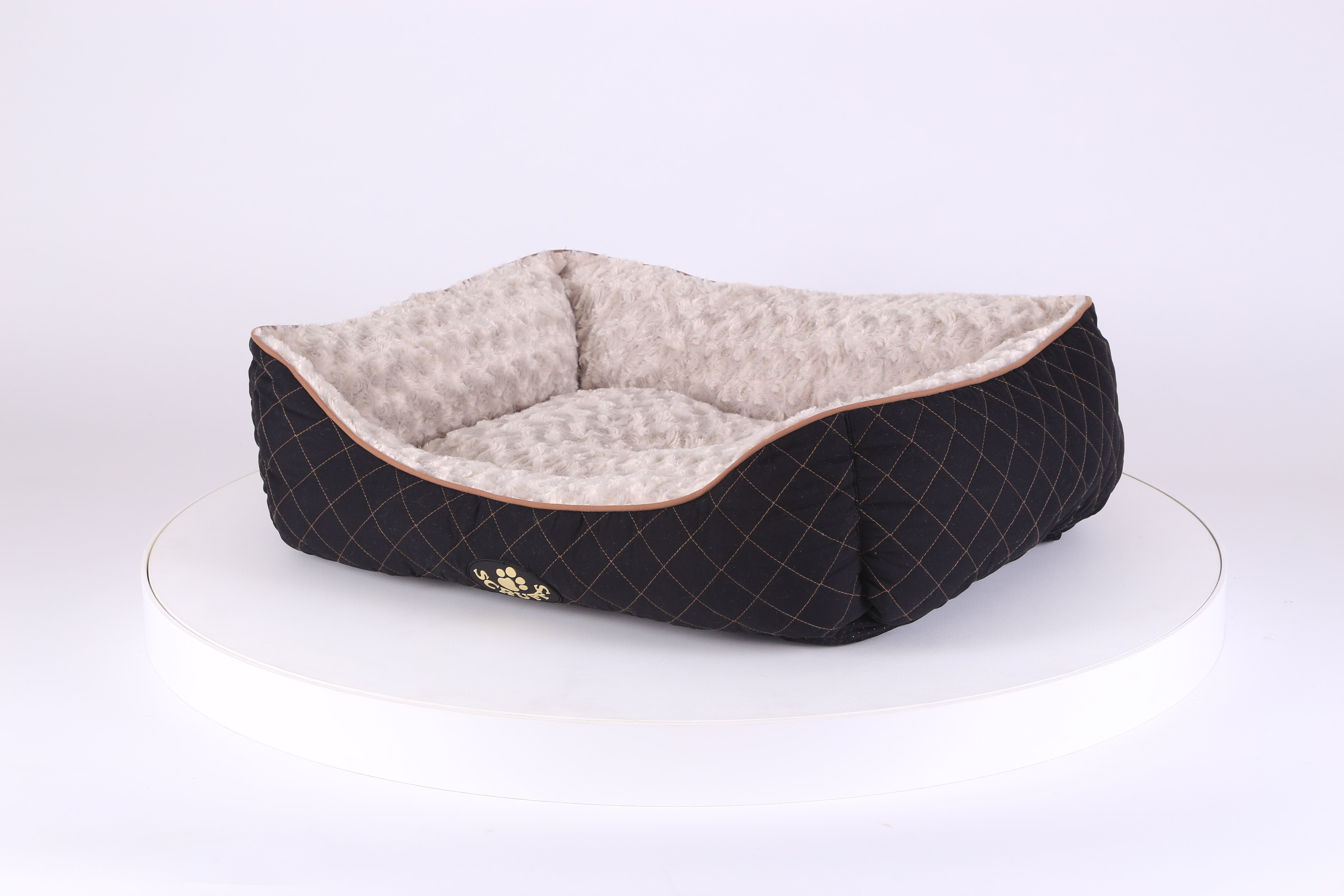 Wilton Box Dog Bed - Black Dog Bed Scruffs® 