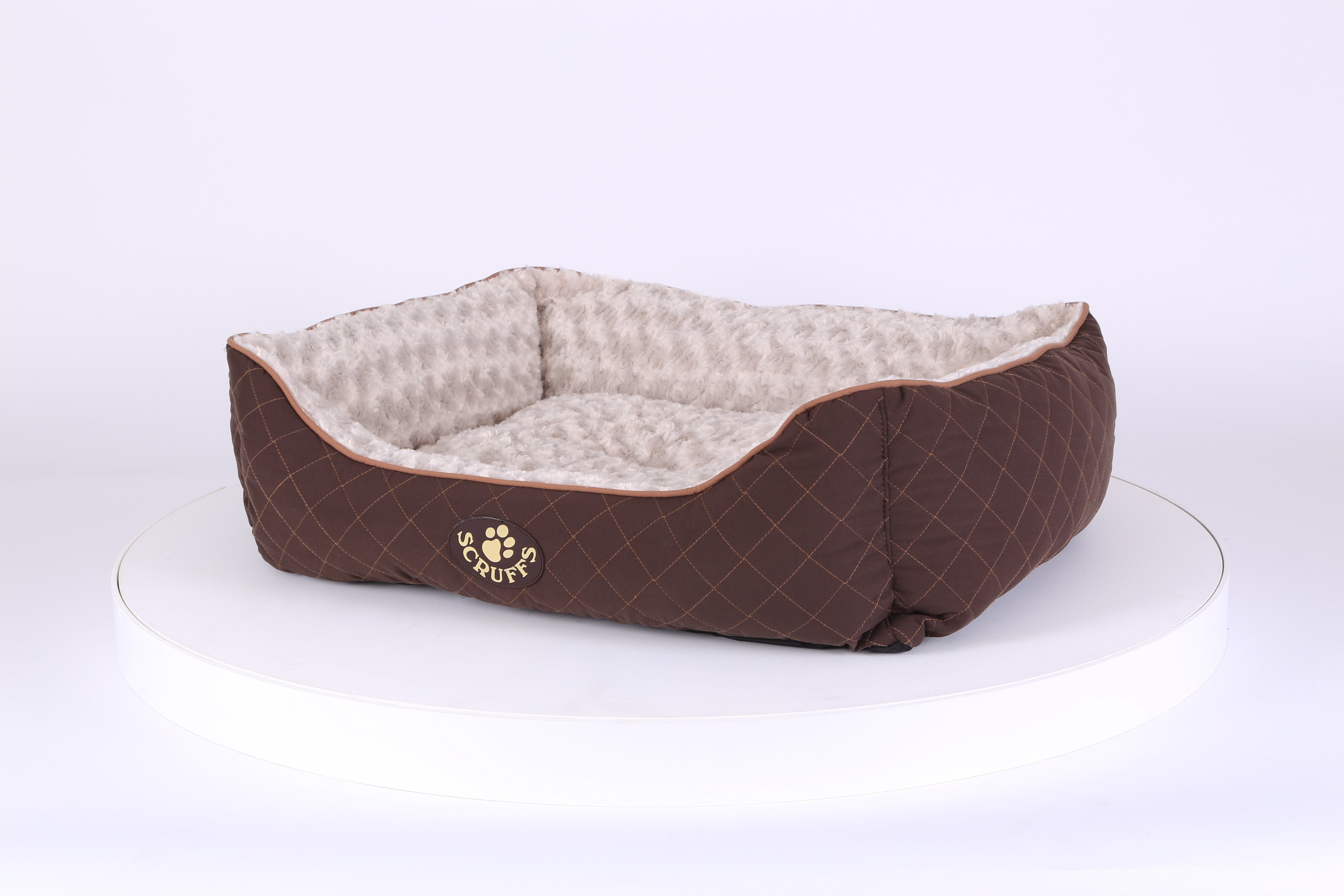 Wilton Box Dog Bed - Brown Dog Bed Scruffs® 