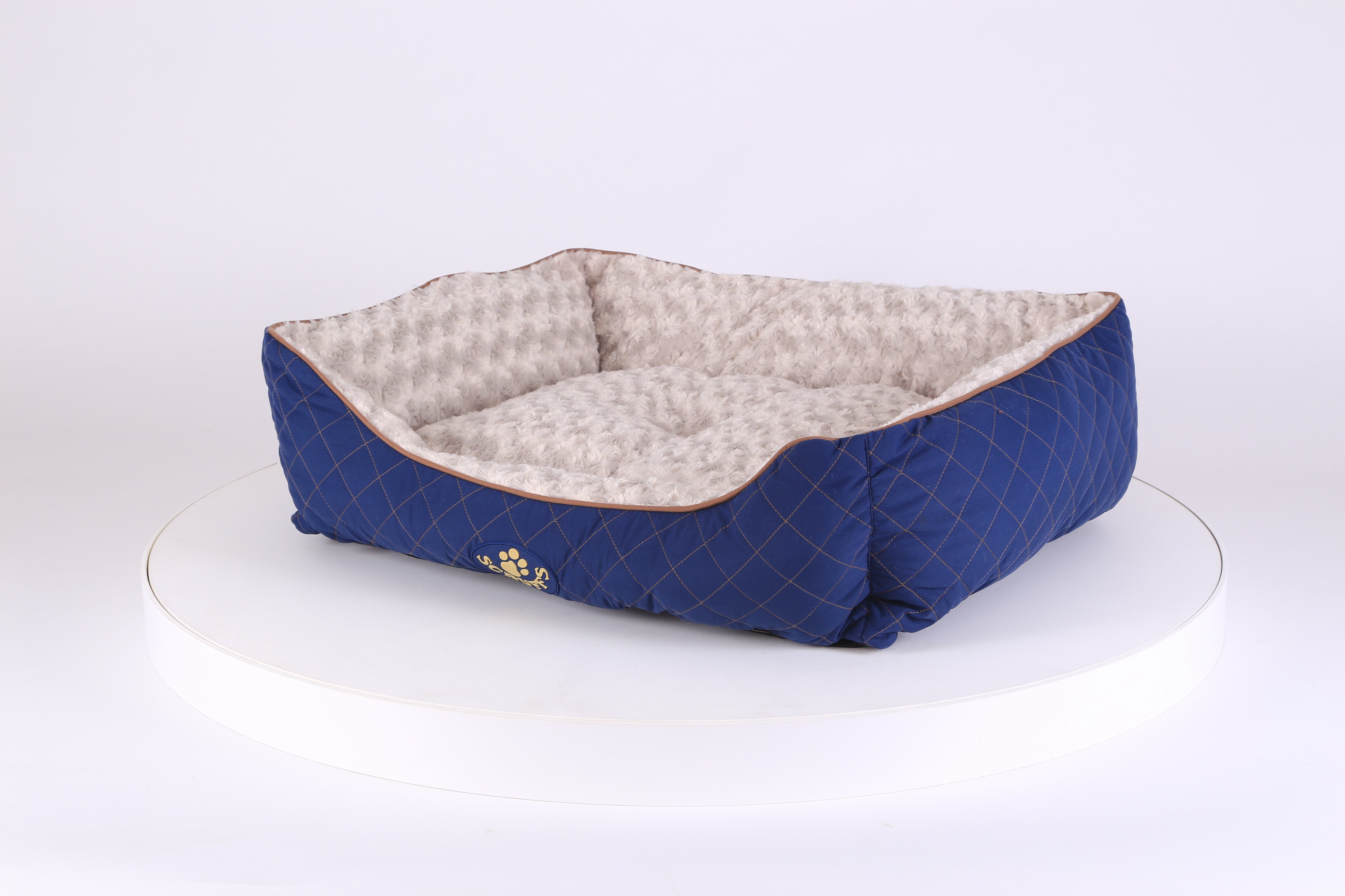 Wilton Box Dog Bed - Blue Dog Bed Scruffs® 