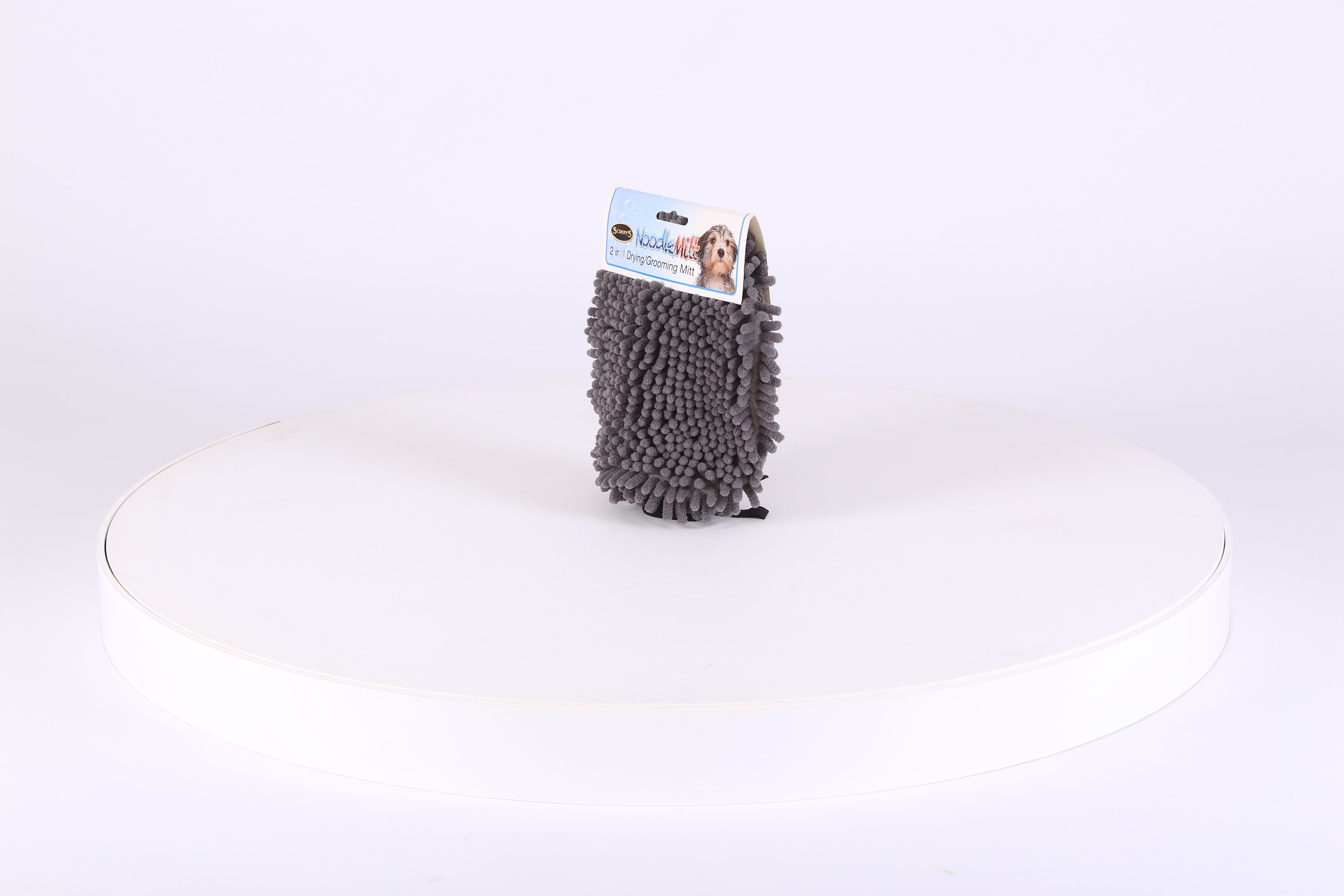 Noodle Dry Mitt - Grey Dog Grooming Scruffs® 