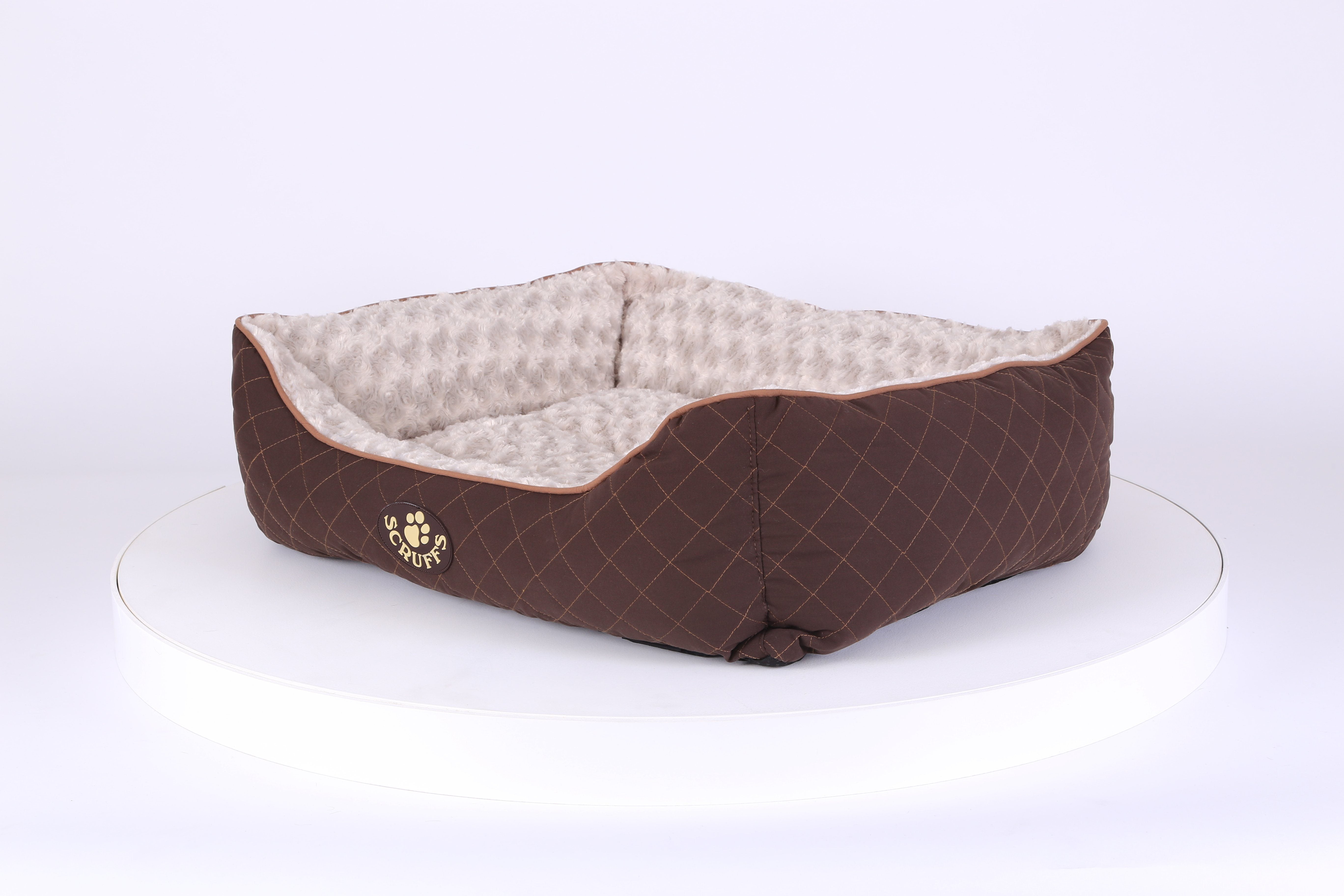 Wilton Box Dog Bed - Brown Dog Bed Scruffs® 