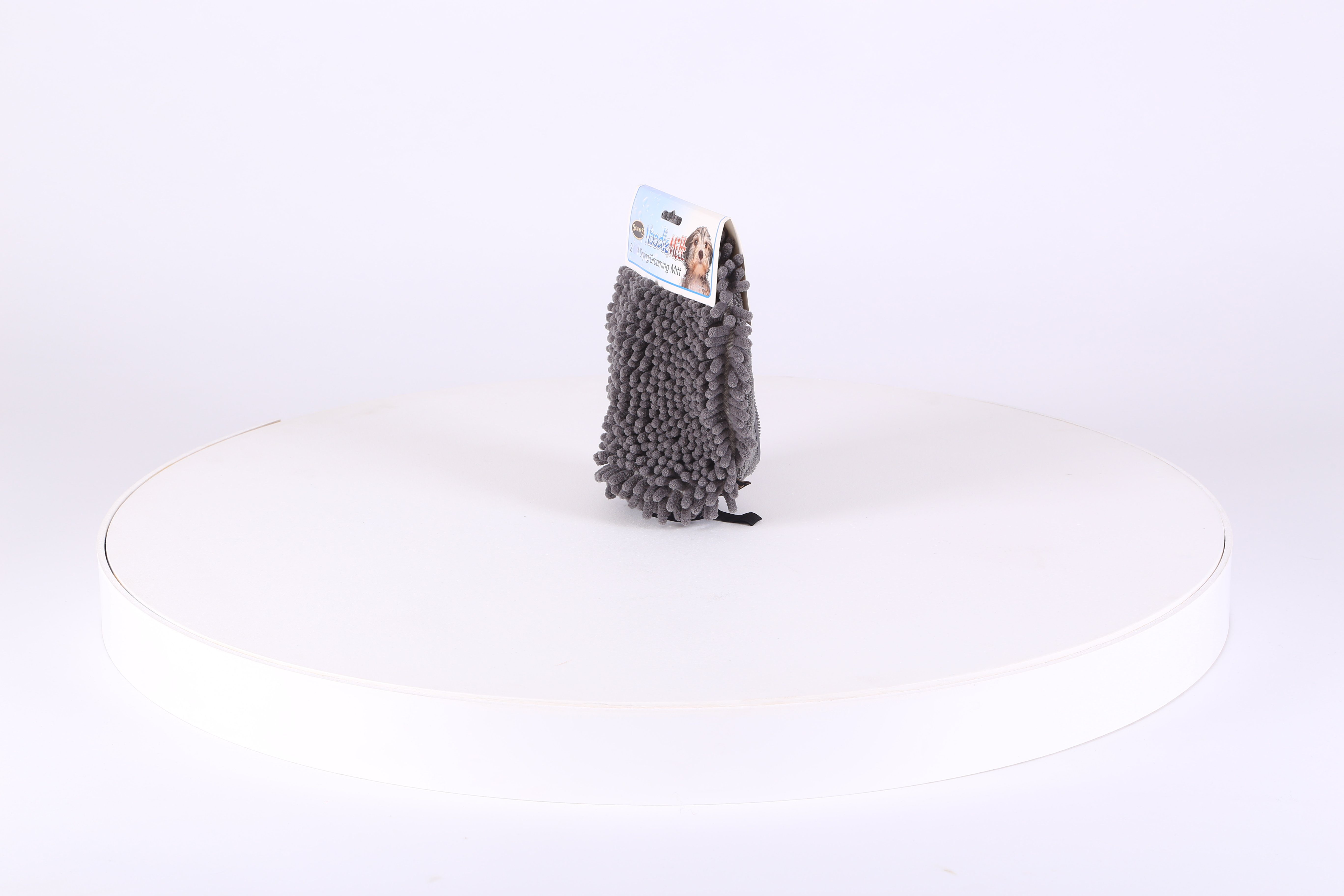 Noodle Dry Mitt - Grey Dog Grooming Scruffs® 