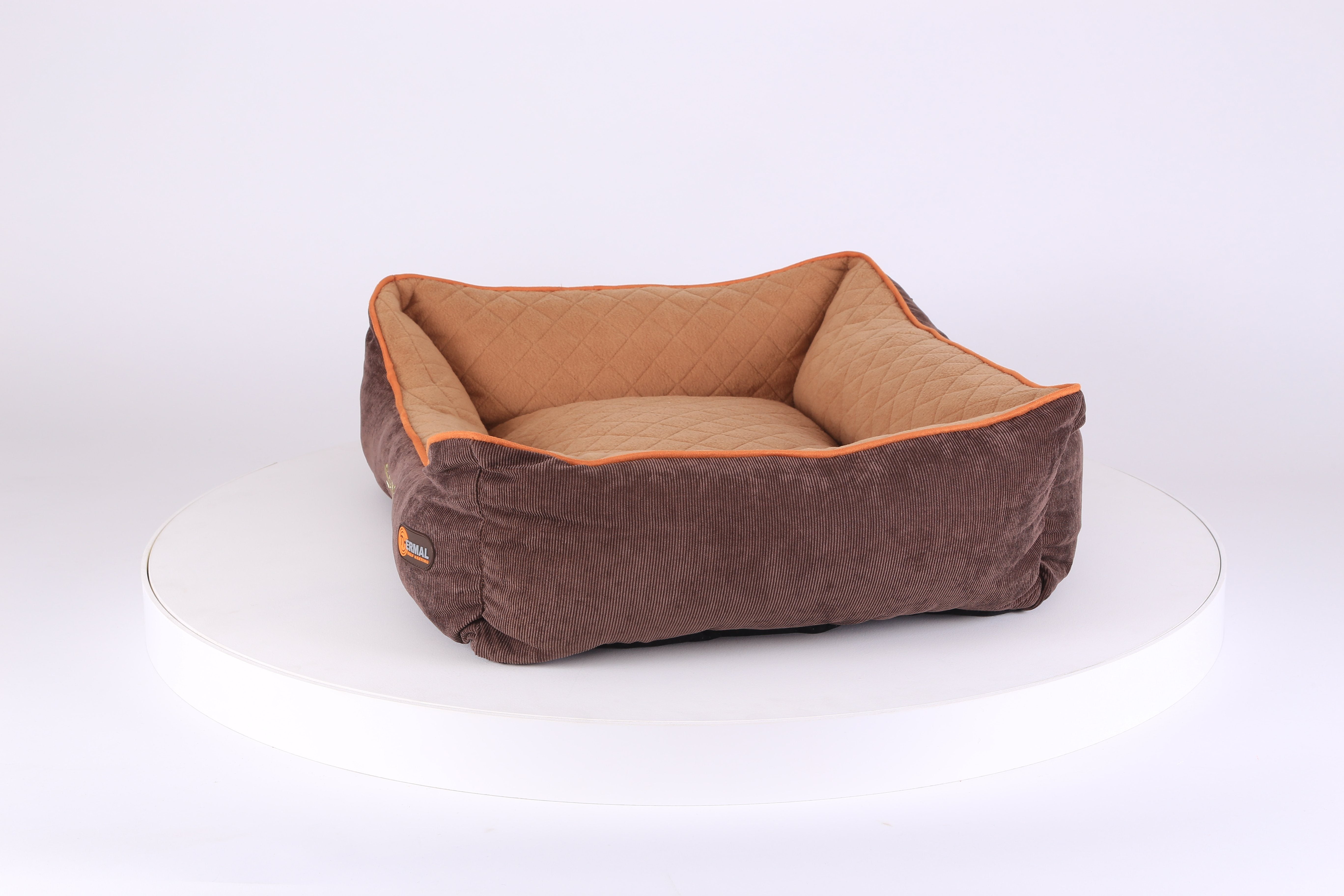 Thermal Box Bed - Brown & Tan Dog Bed Scruffs® 