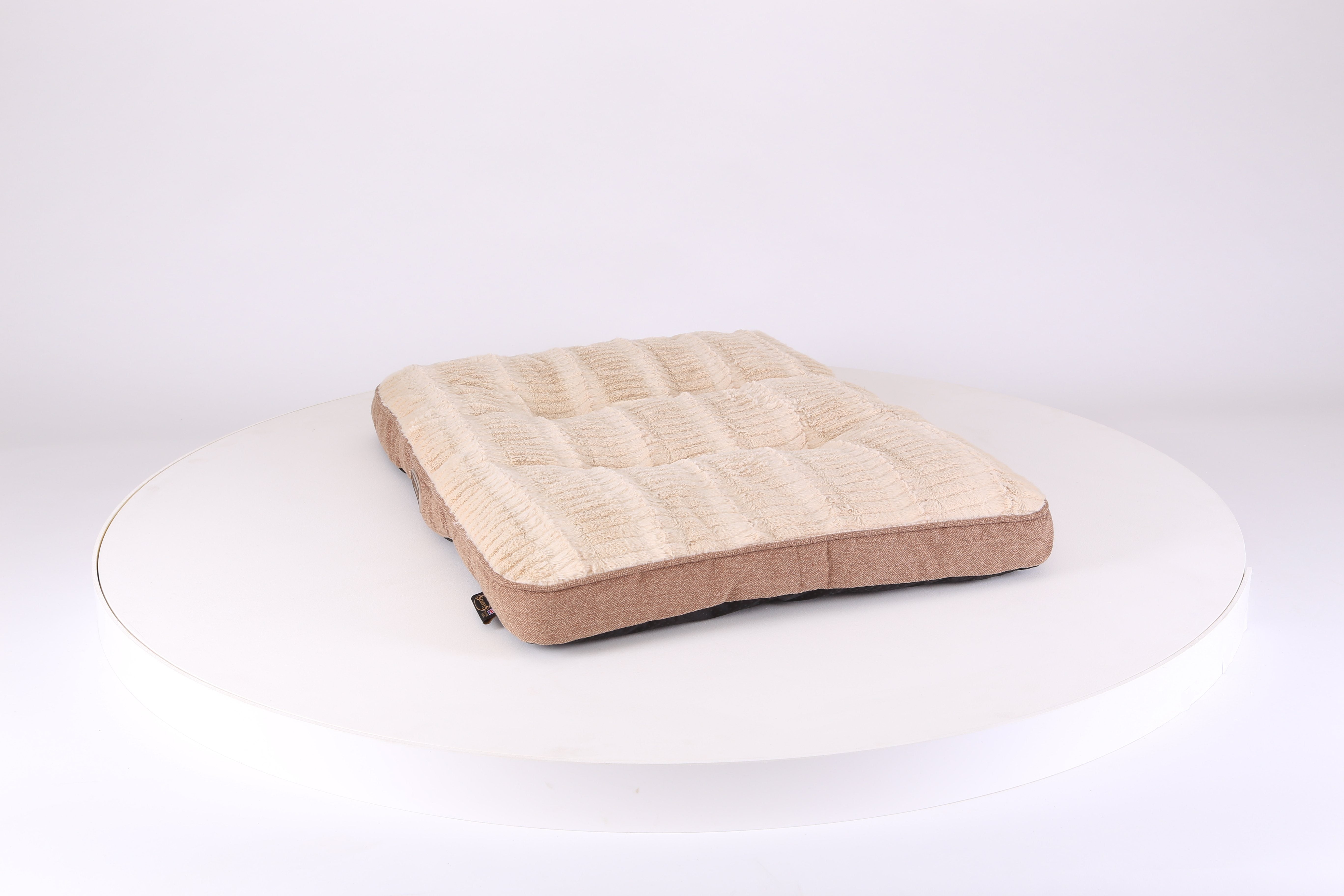 Ellen Dog Mattress - Tan Dog Bed Scruffs® 