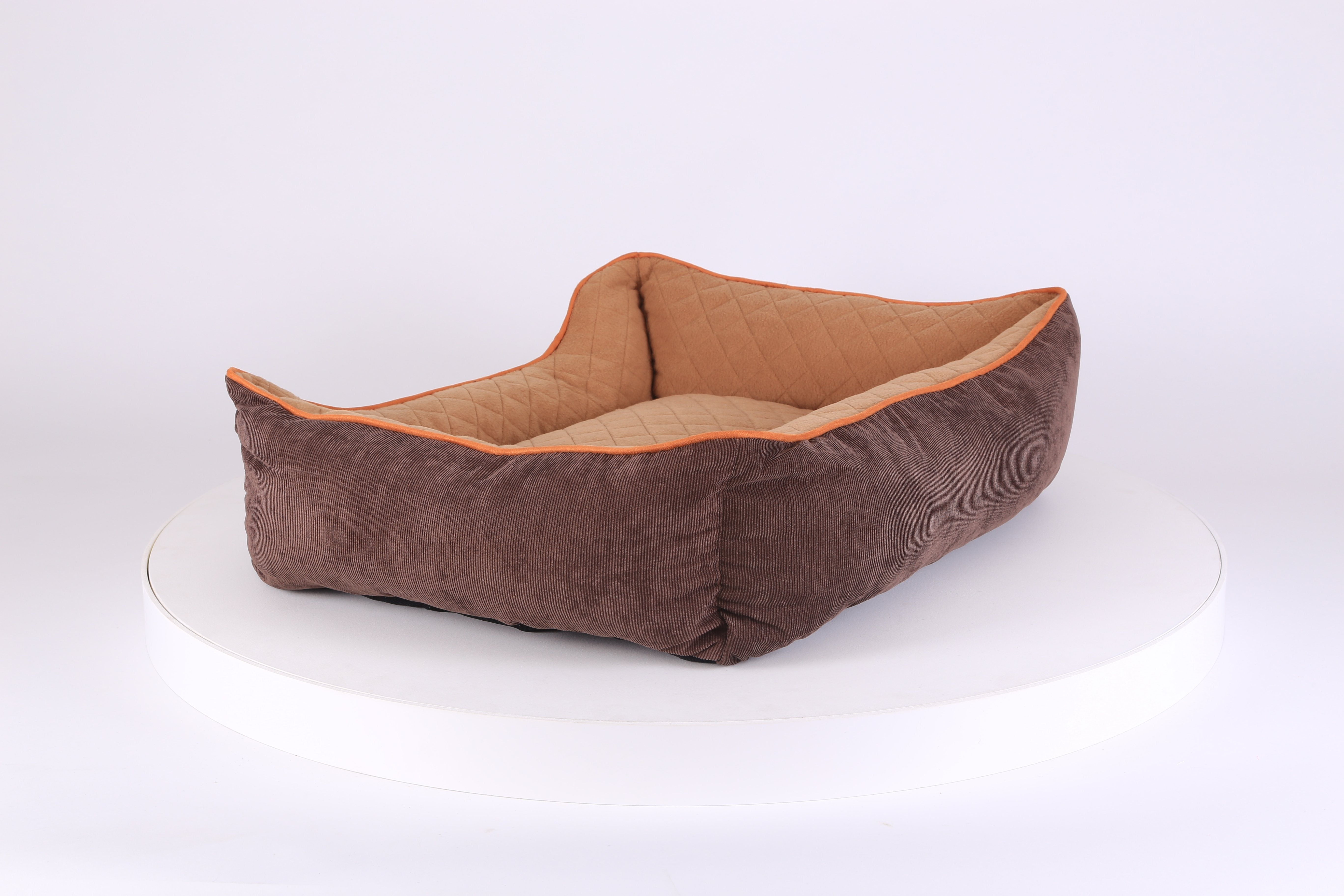 Thermal Box Bed - Brown & Tan Dog Bed Scruffs® 