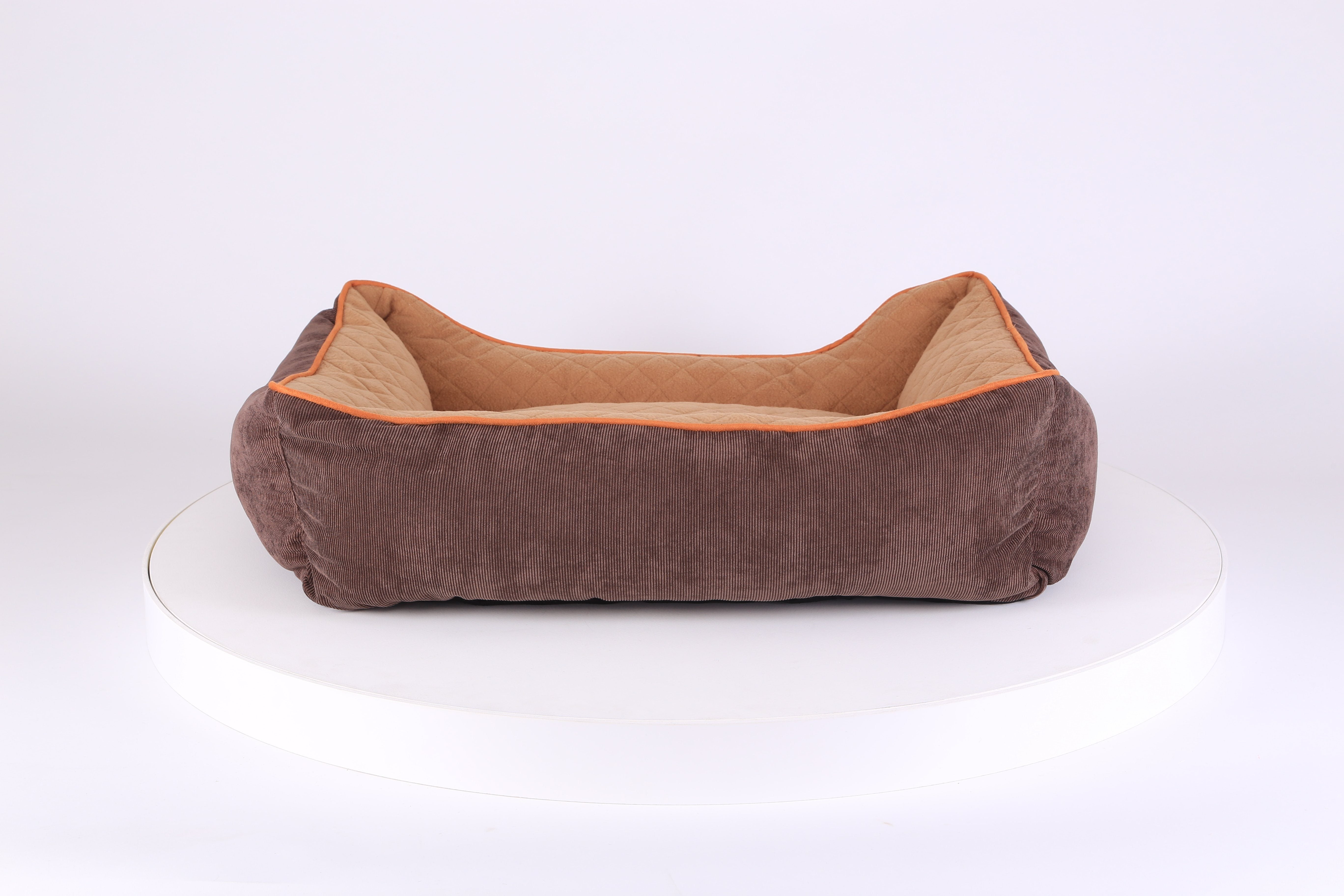 Thermal Box Bed - Brown & Tan Dog Bed Scruffs® 