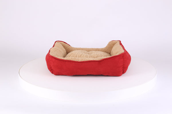 Cosy Soft-Walled Dog Bed - Burgundy