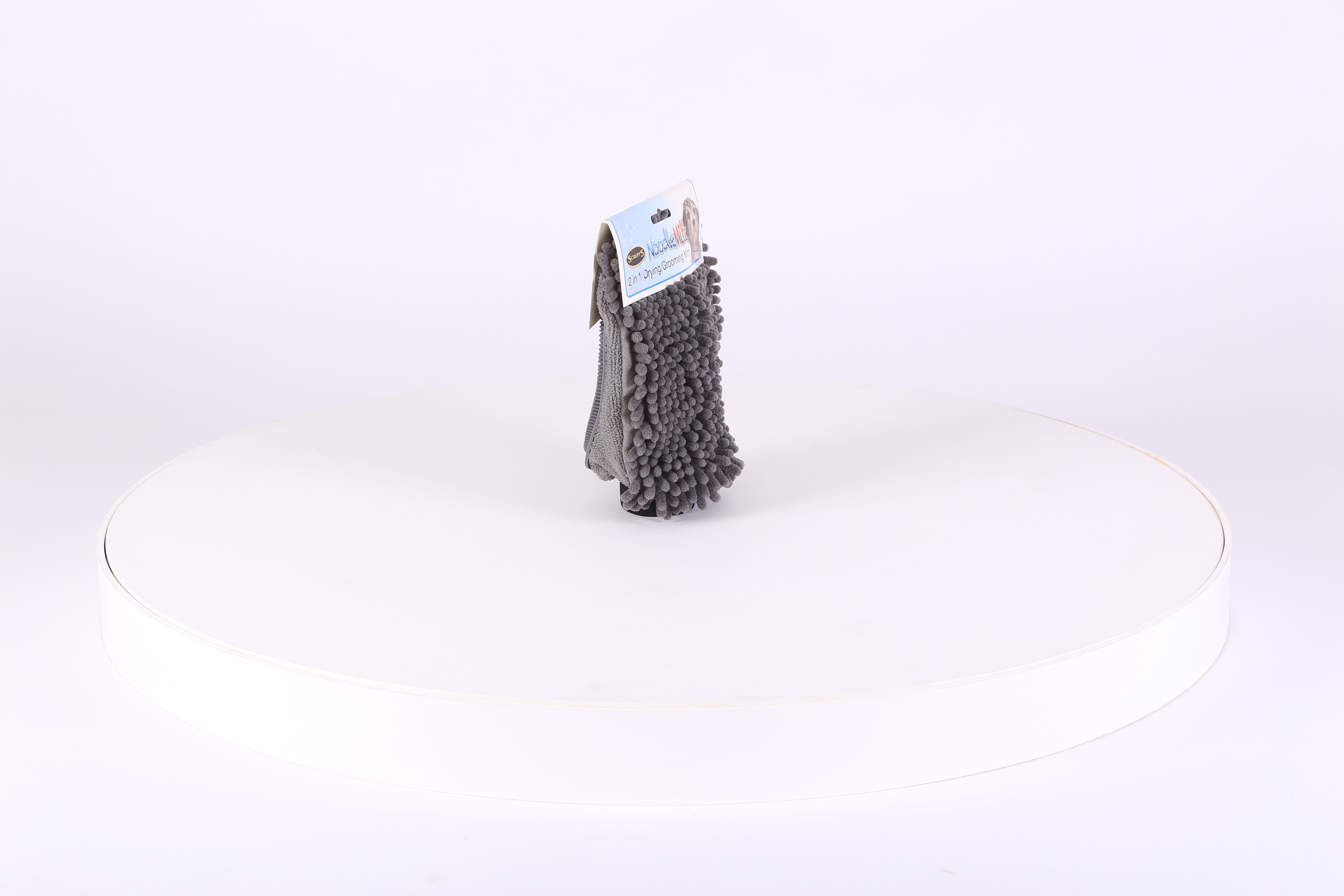Noodle Dry Mitt - Grey Dog Grooming Scruffs® 