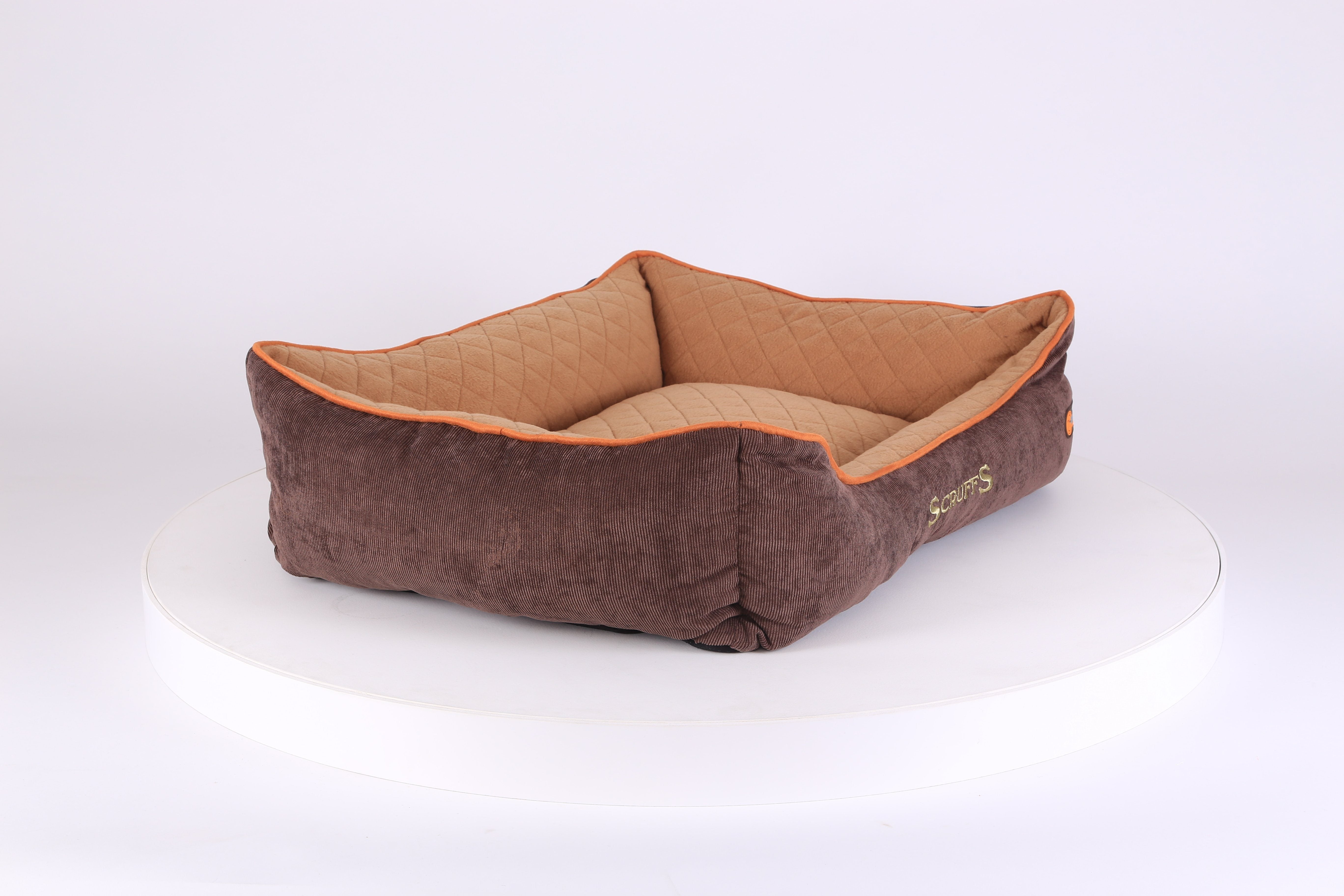 Thermal Box Bed - Brown & Tan Dog Bed Scruffs® 