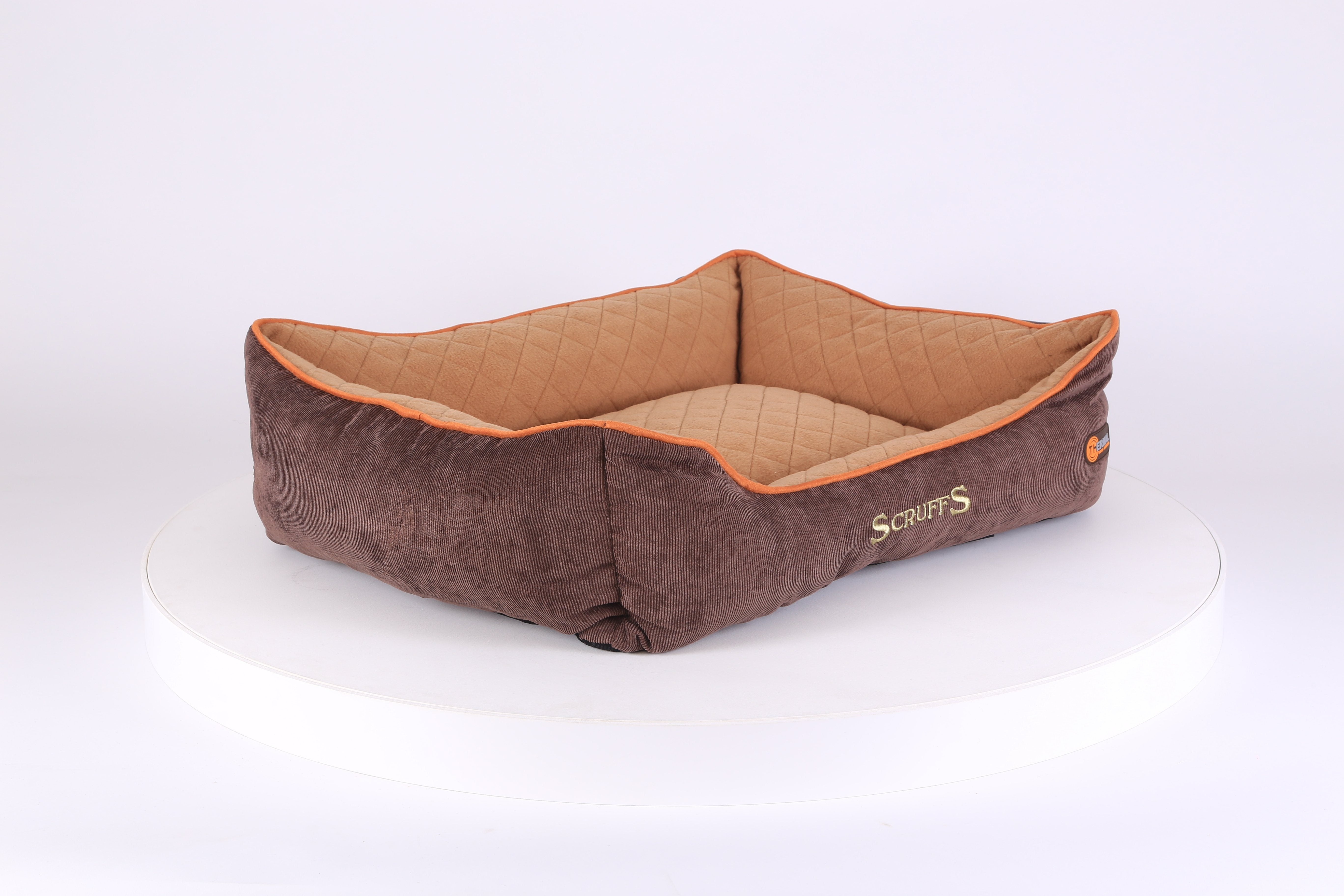 Thermal Box Bed - Brown & Tan Dog Bed Scruffs® 