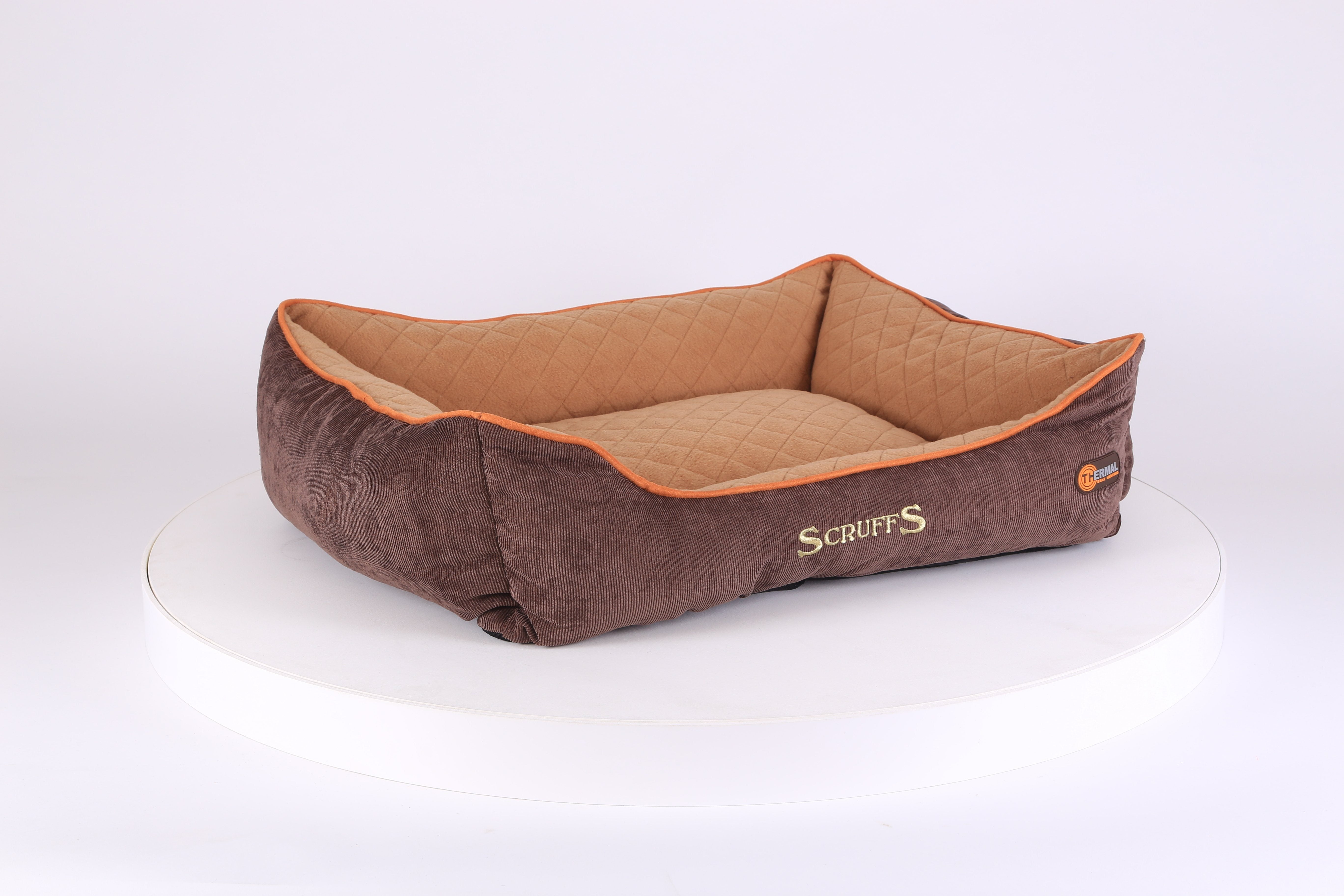 Thermal Box Bed - Brown & Tan Dog Bed Scruffs® 