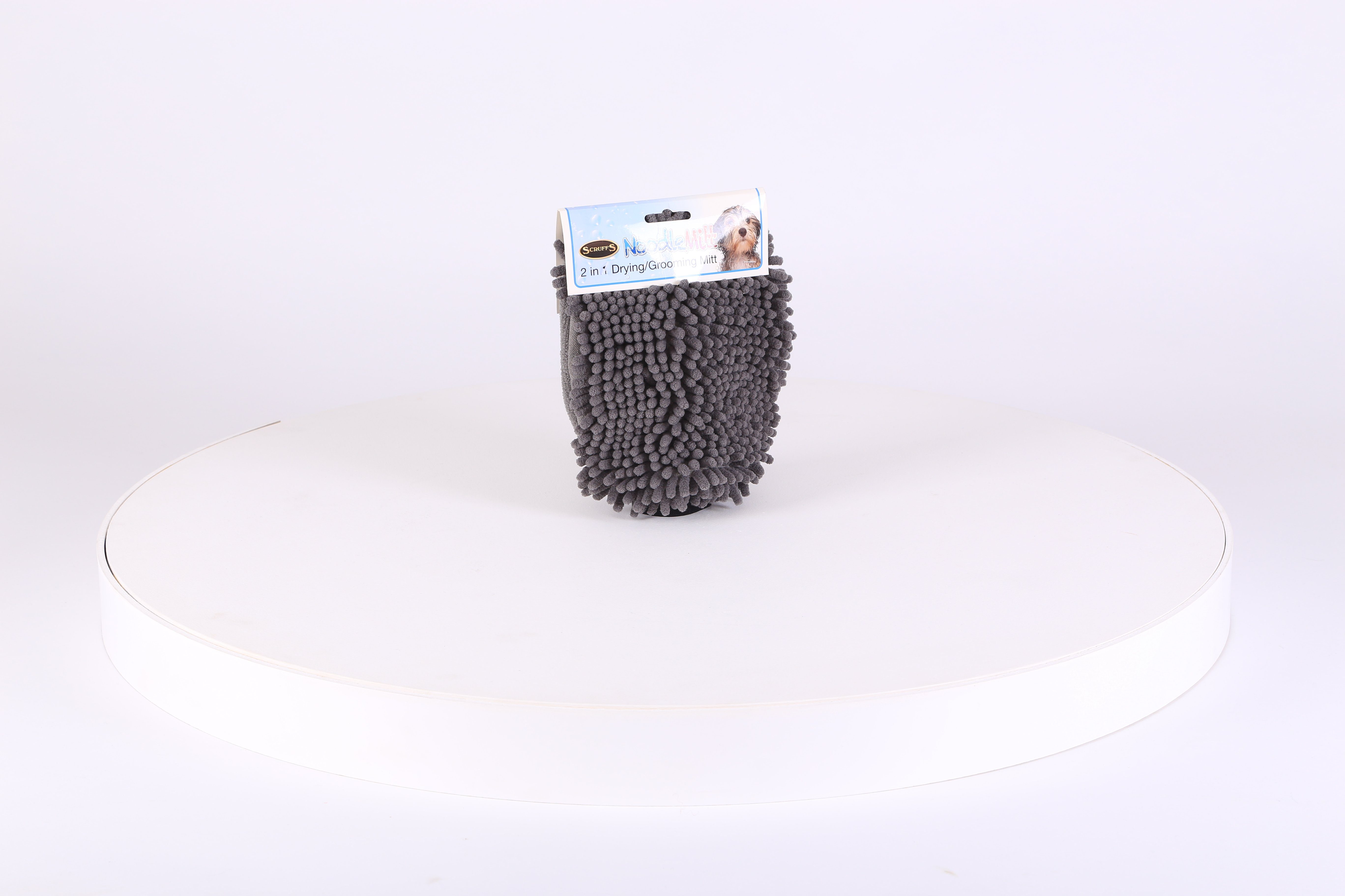 Noodle Dry Mitt - Grey Dog Grooming Scruffs® 