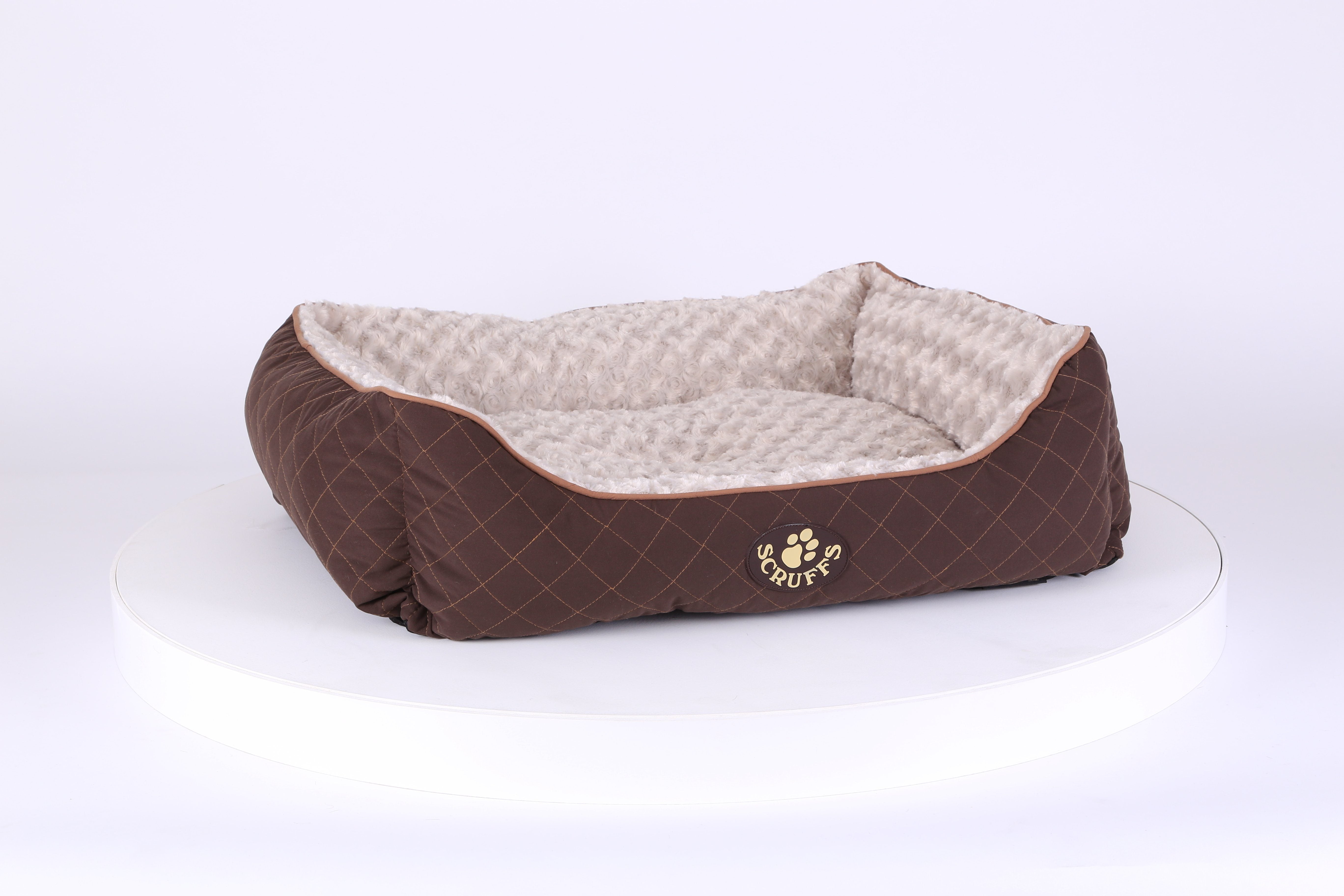 Wilton Box Dog Bed - Brown Dog Bed Scruffs® 